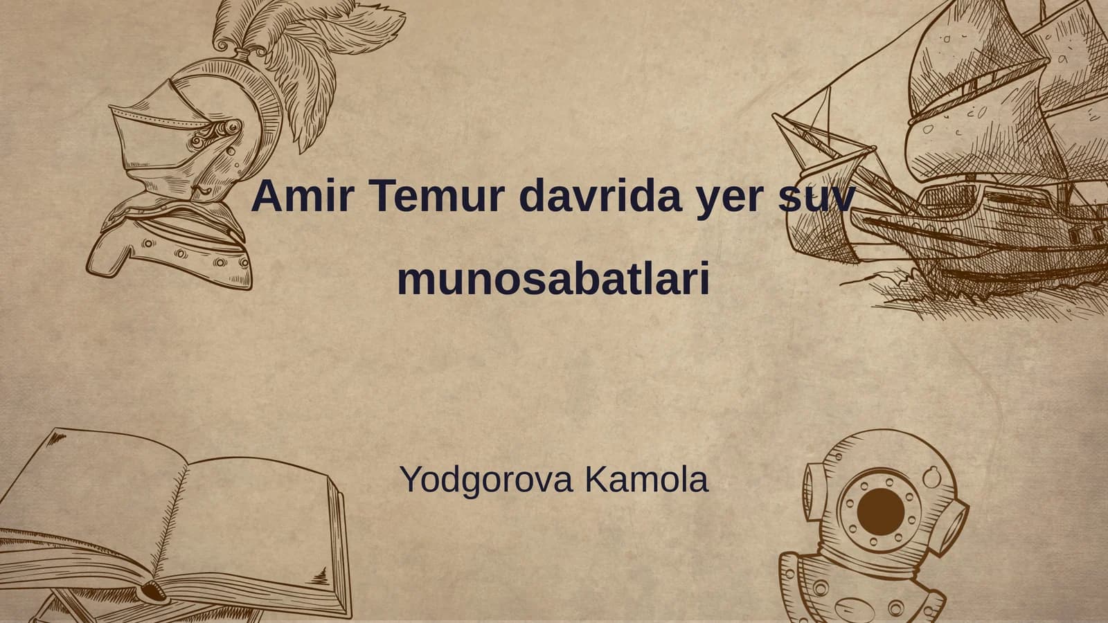 Amir Temur davrida yer suv munosabatlari