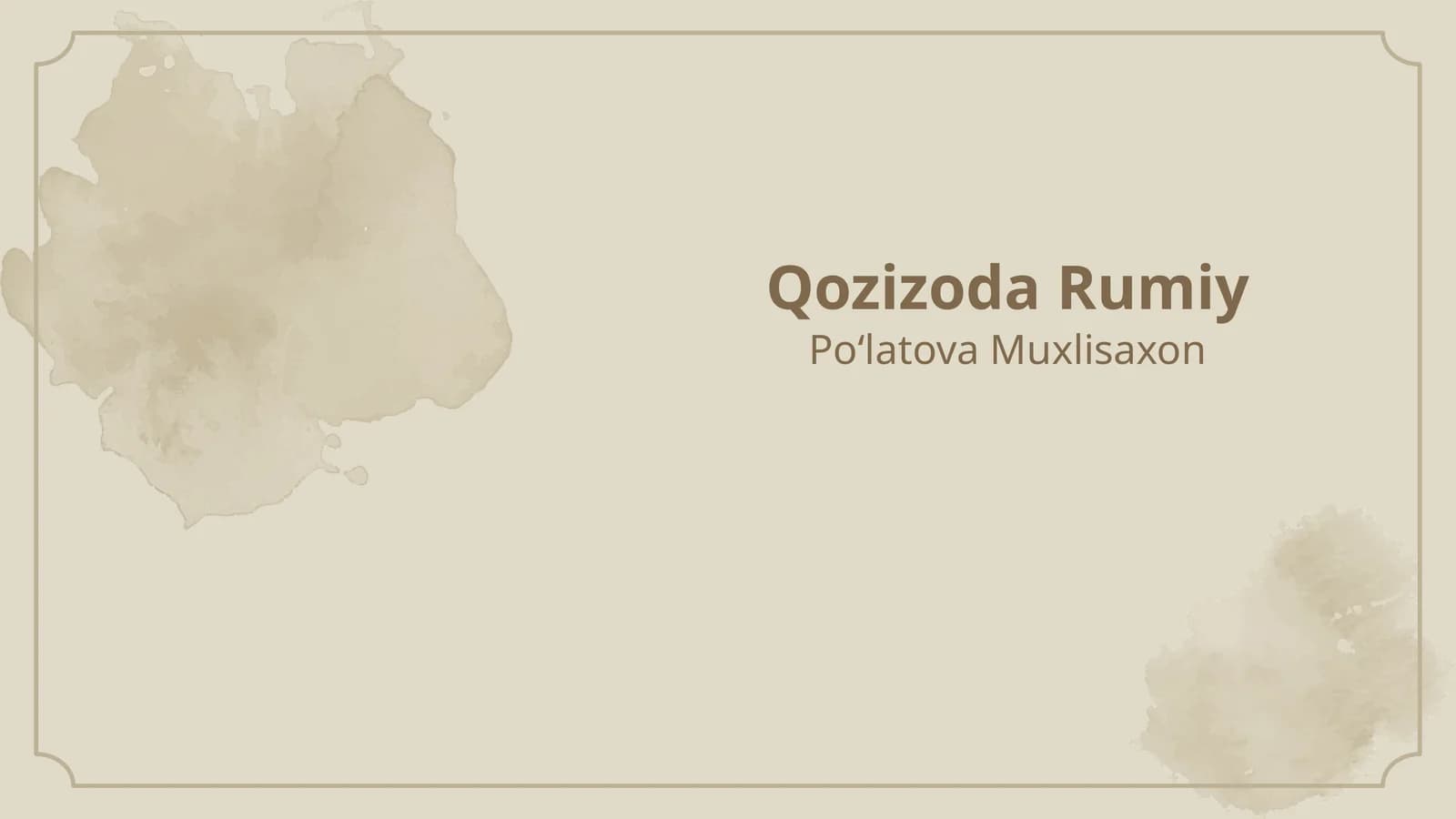 Qozizoda Rumiy