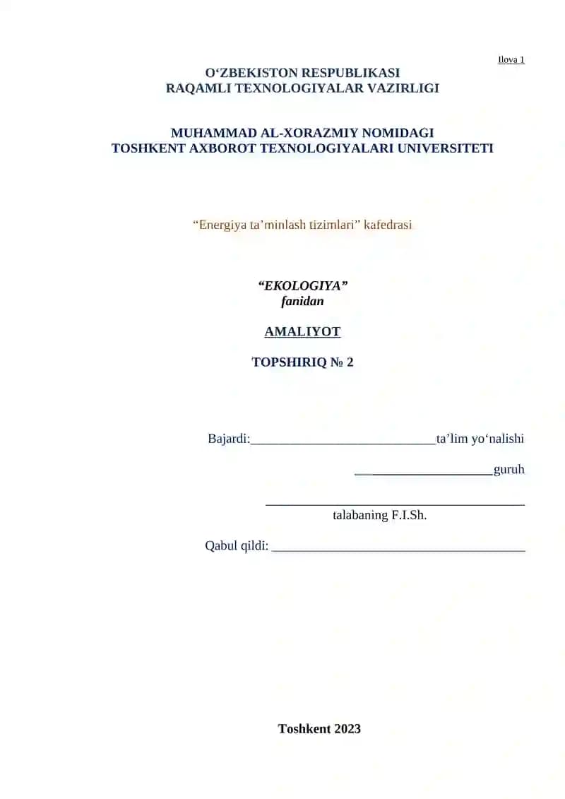 Atrof-muhitga ta’sirini baholash