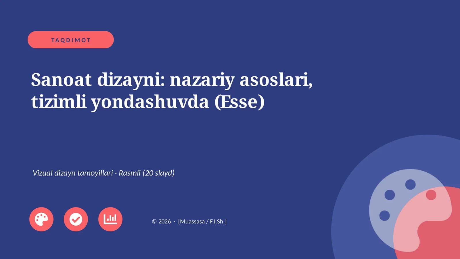 Sanoat dizayni: nazariy asoslari, tizimli yondashuvda (Esse)