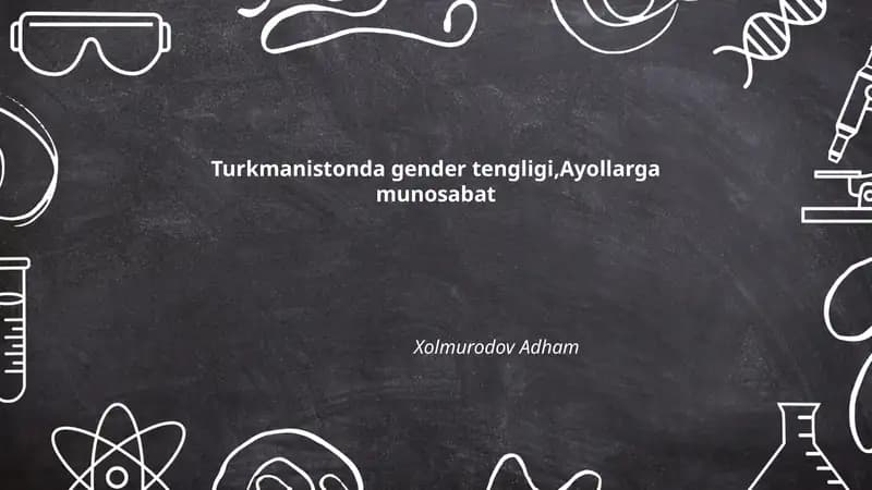 Turkmanistonda gender tengligi
