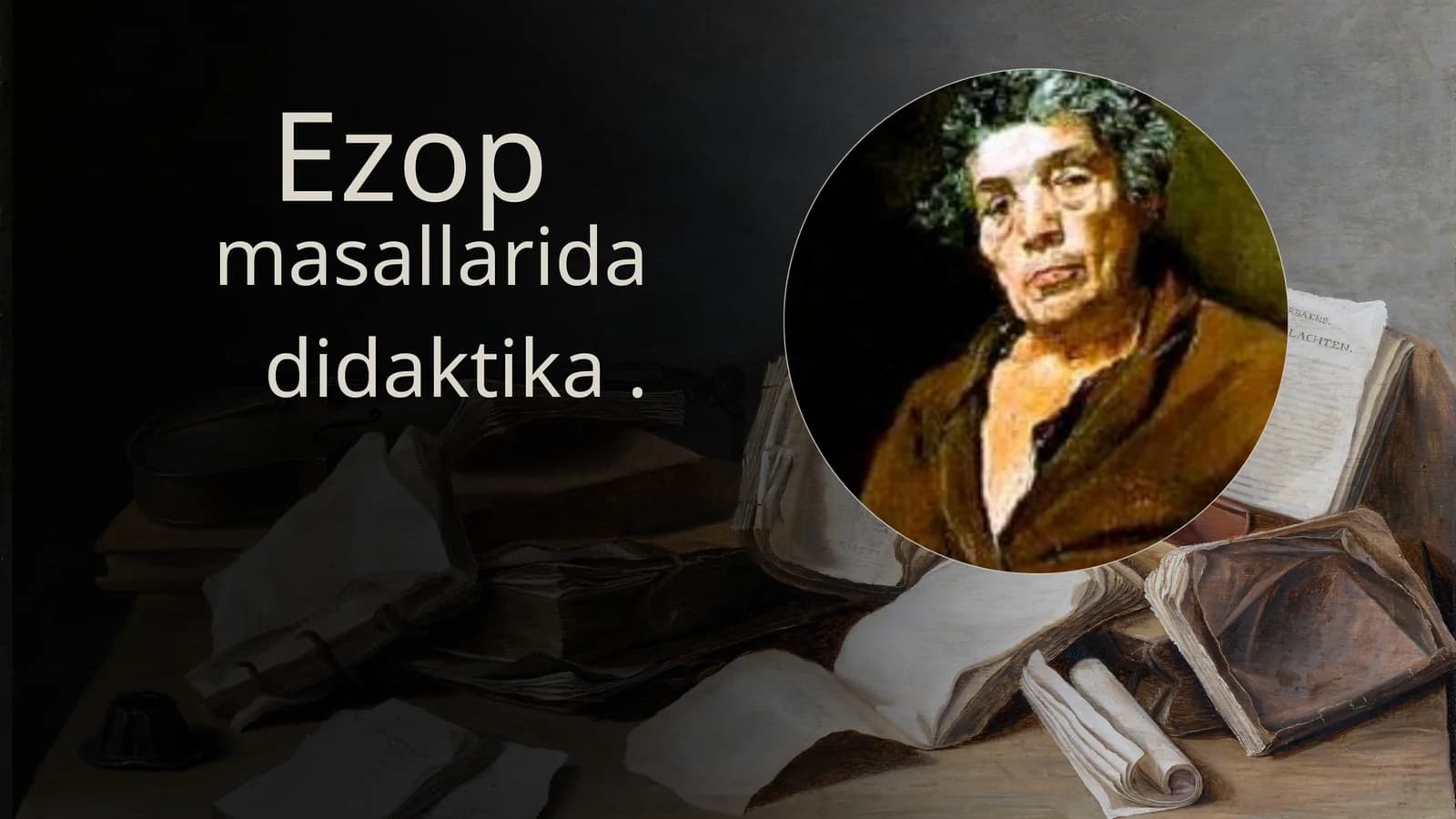 Ezop masallarida didaktika. Masal Janrining Nazariy Asoslari