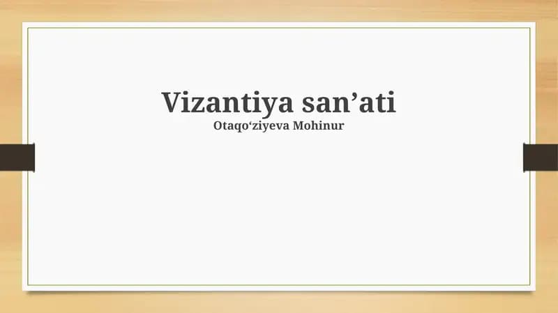 Vizantiya sanʼati