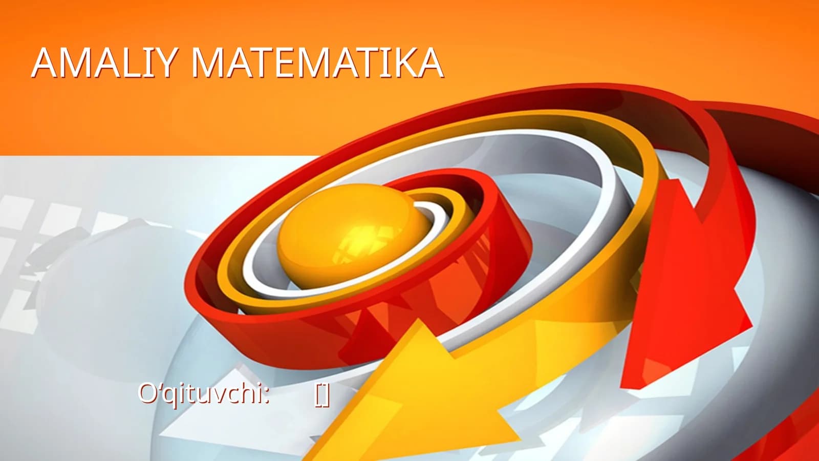 AMALIY MATEMATIKA