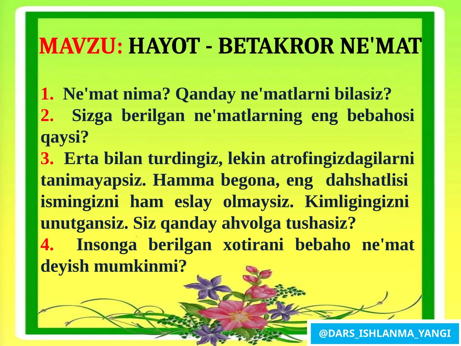 HAYOT - BETAKROR NE'MAT