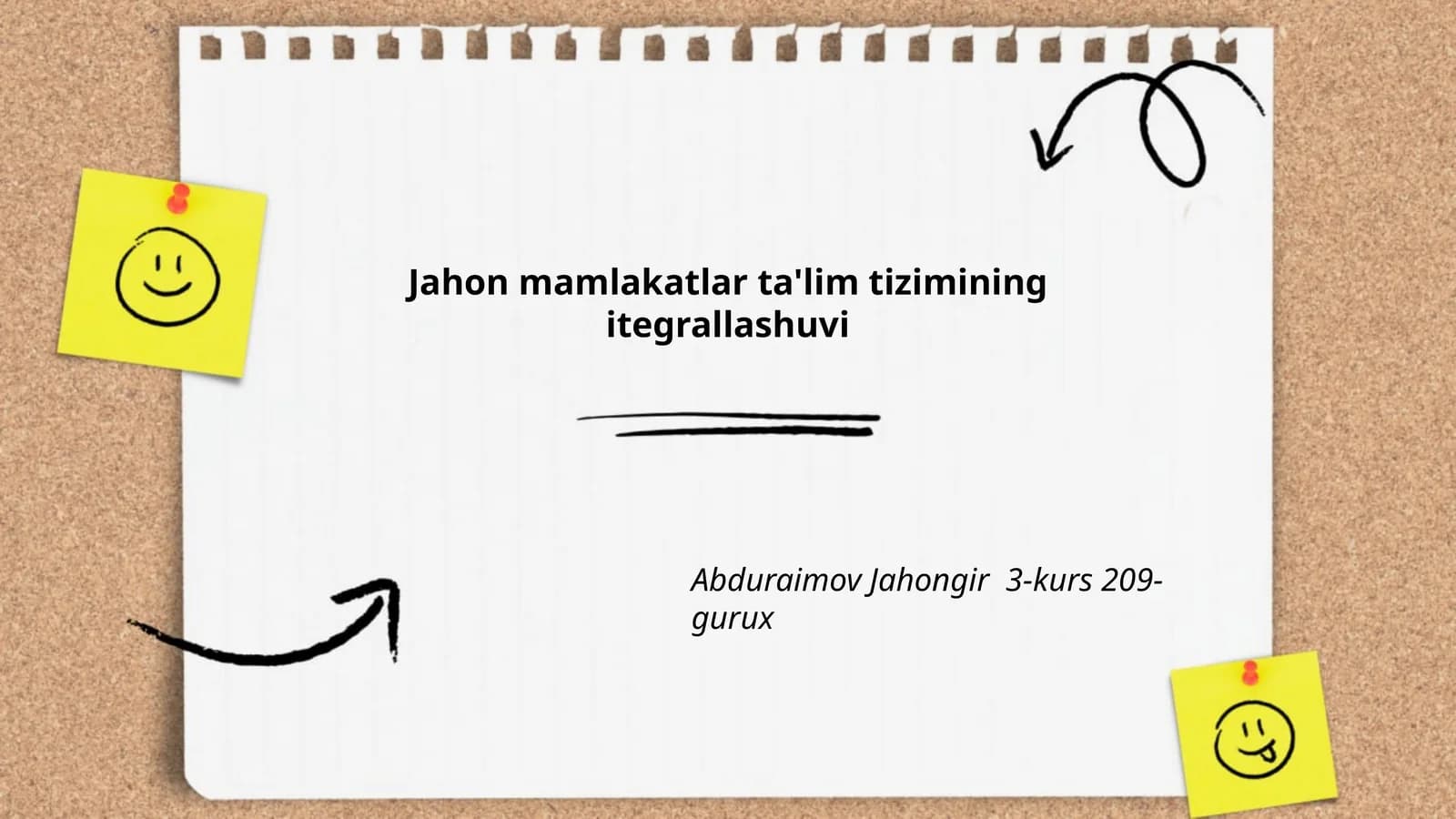 Jahon mamlakatlar ta'lim tizimining itegrallashuvi