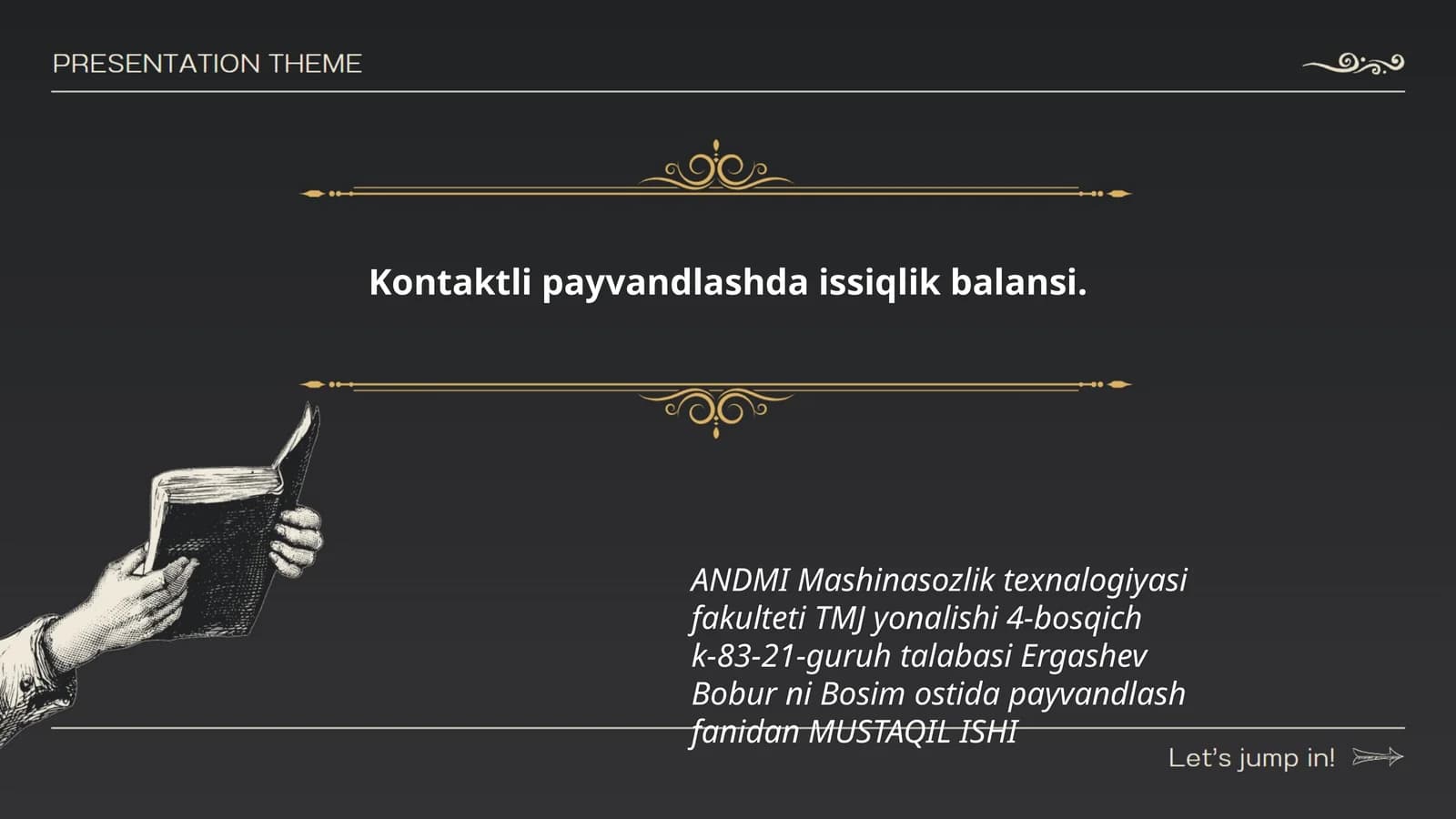 Kontaktli payvandlashda issiqlik balansi