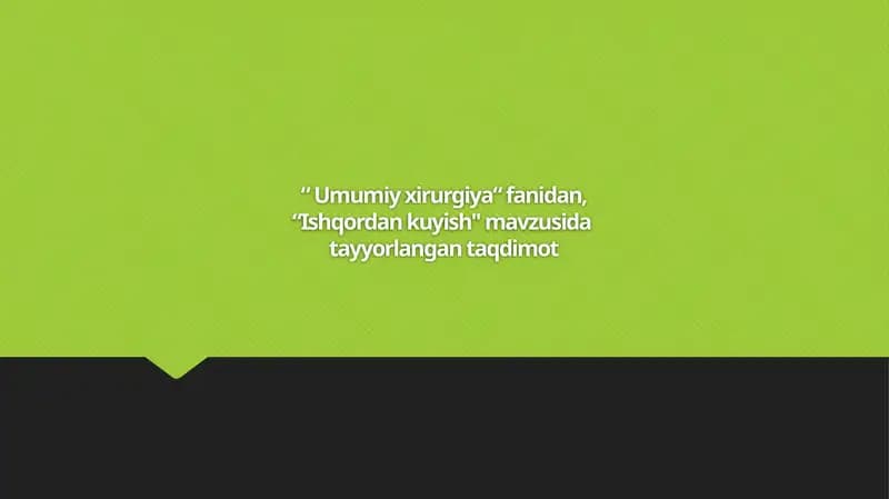Ishqordan kuyish