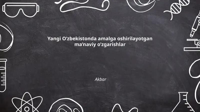 Ta'lim tizimida ma'naviy-ma'rifiy islohotlar