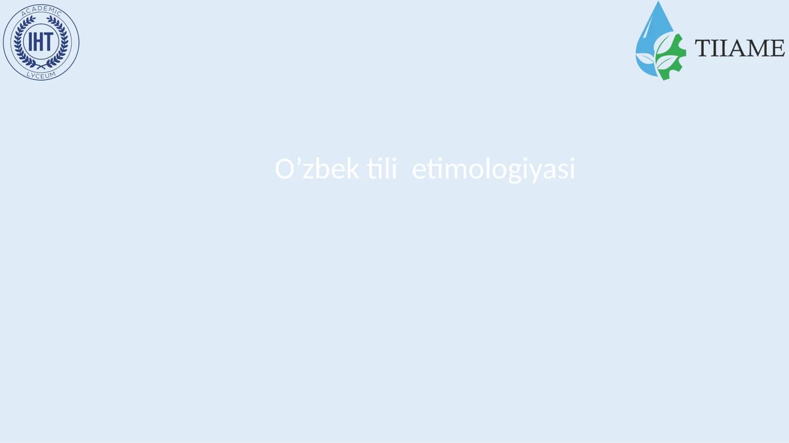 O’zbek tili etimologiyasi