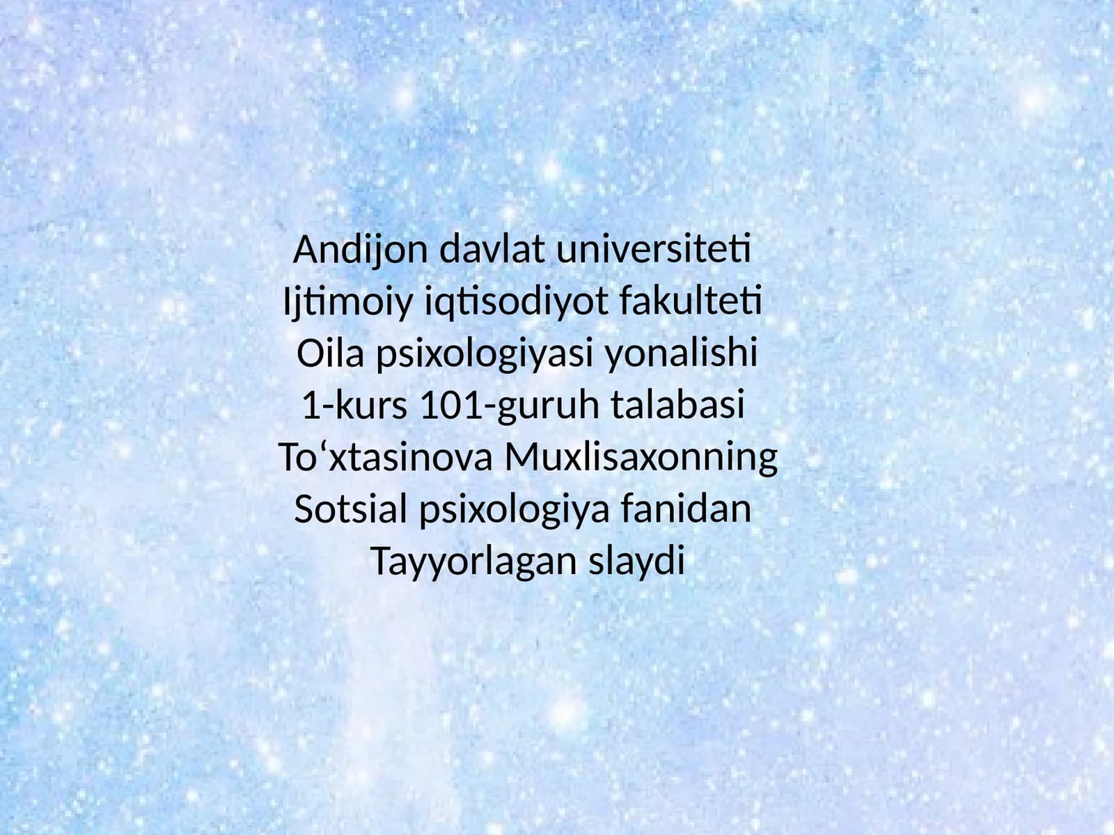 Oilap psixologiyasi