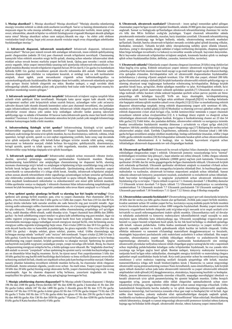 Musiqa akustikasi