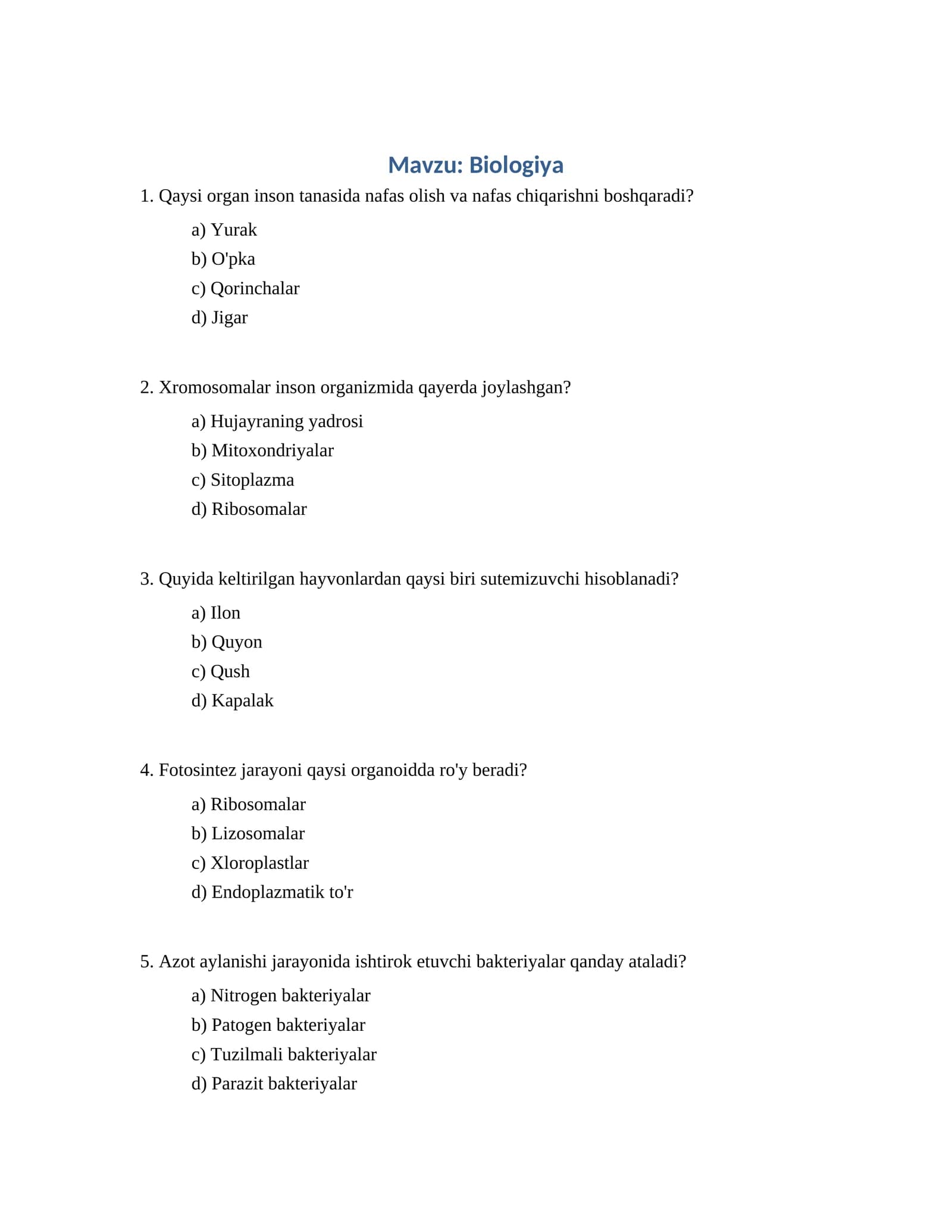Biologiya