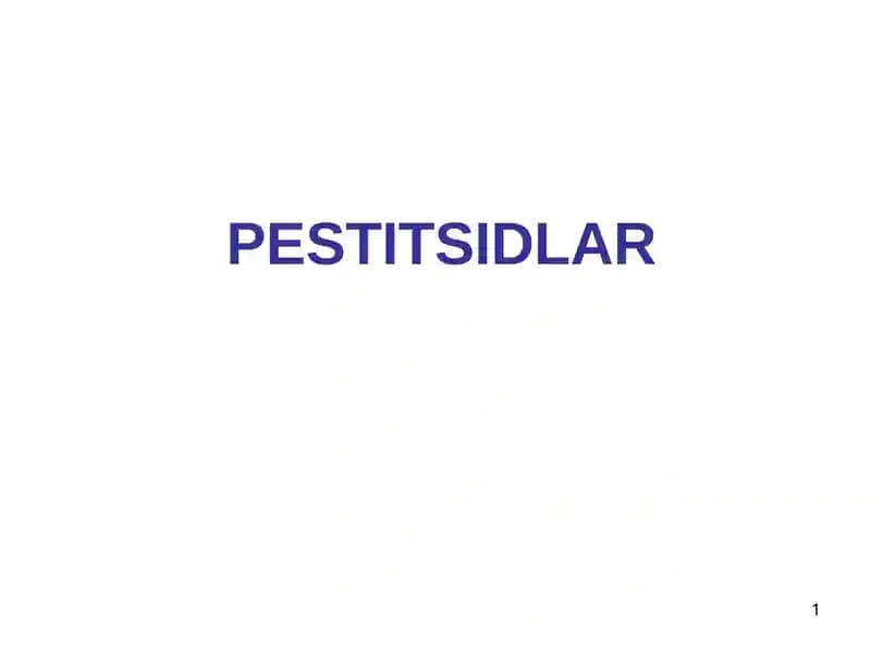 PESTITSIDLAR