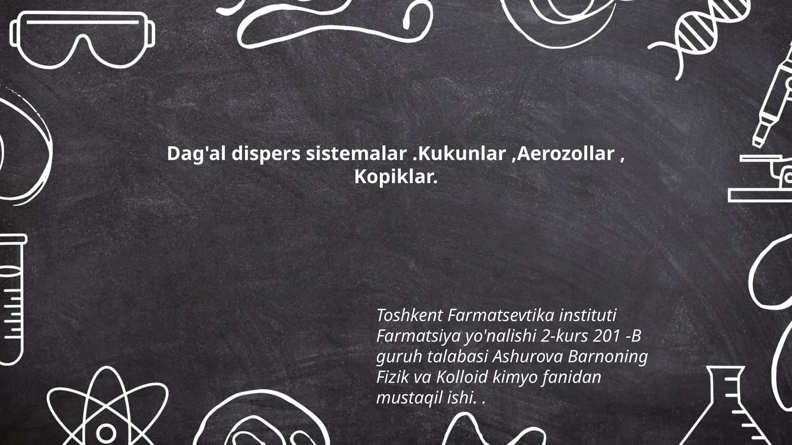 Dag'al dispers sistemalar.Kukunlar,Aerozollar, Kopiklar