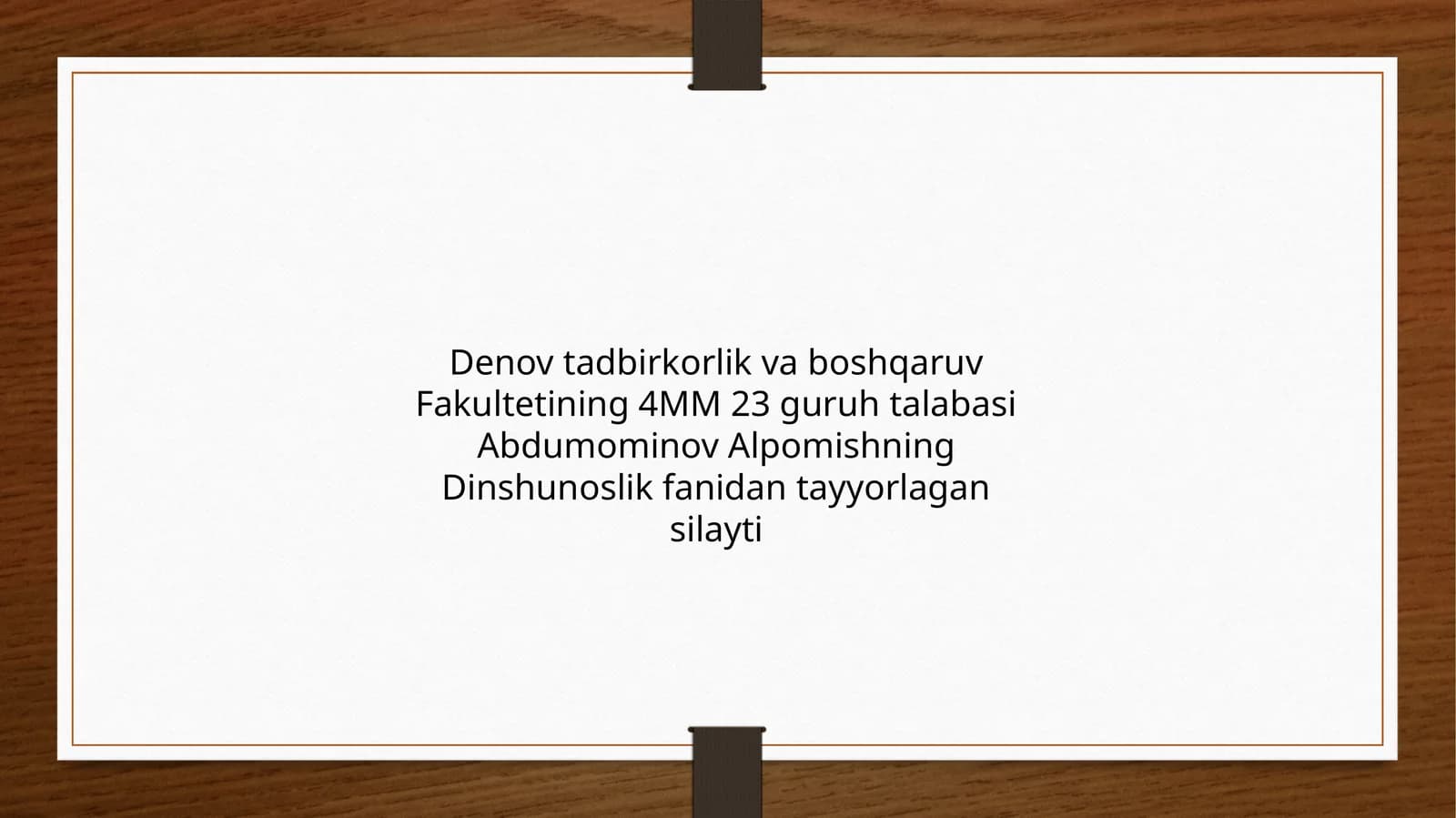 O’ZBEKISTONDA KONFESSIYALARARO DINIY BAG’RIKENGLIK NING TARIXIY TAJRIBASI