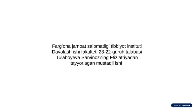 Tuberkulyoz klinik shakllari