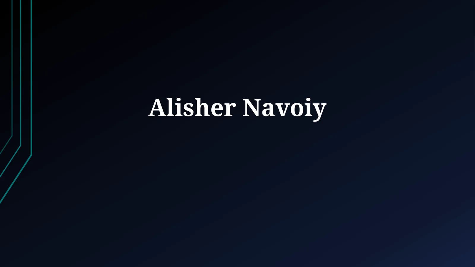 Alisher Navoiy: Hayoti va Faoliyati