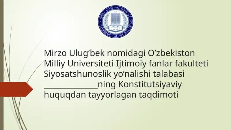 O‘zbekiston Respublikasi Vazirlar Mahkamasi va Bosh vazirining huquqiy maqomi