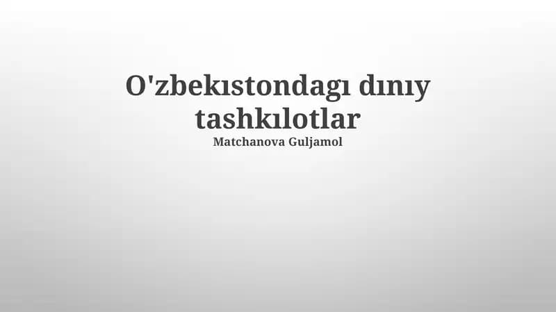 Diniy erkinlik va davlat siyosati