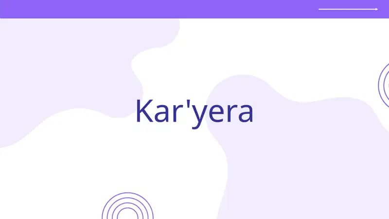 Kar'yera