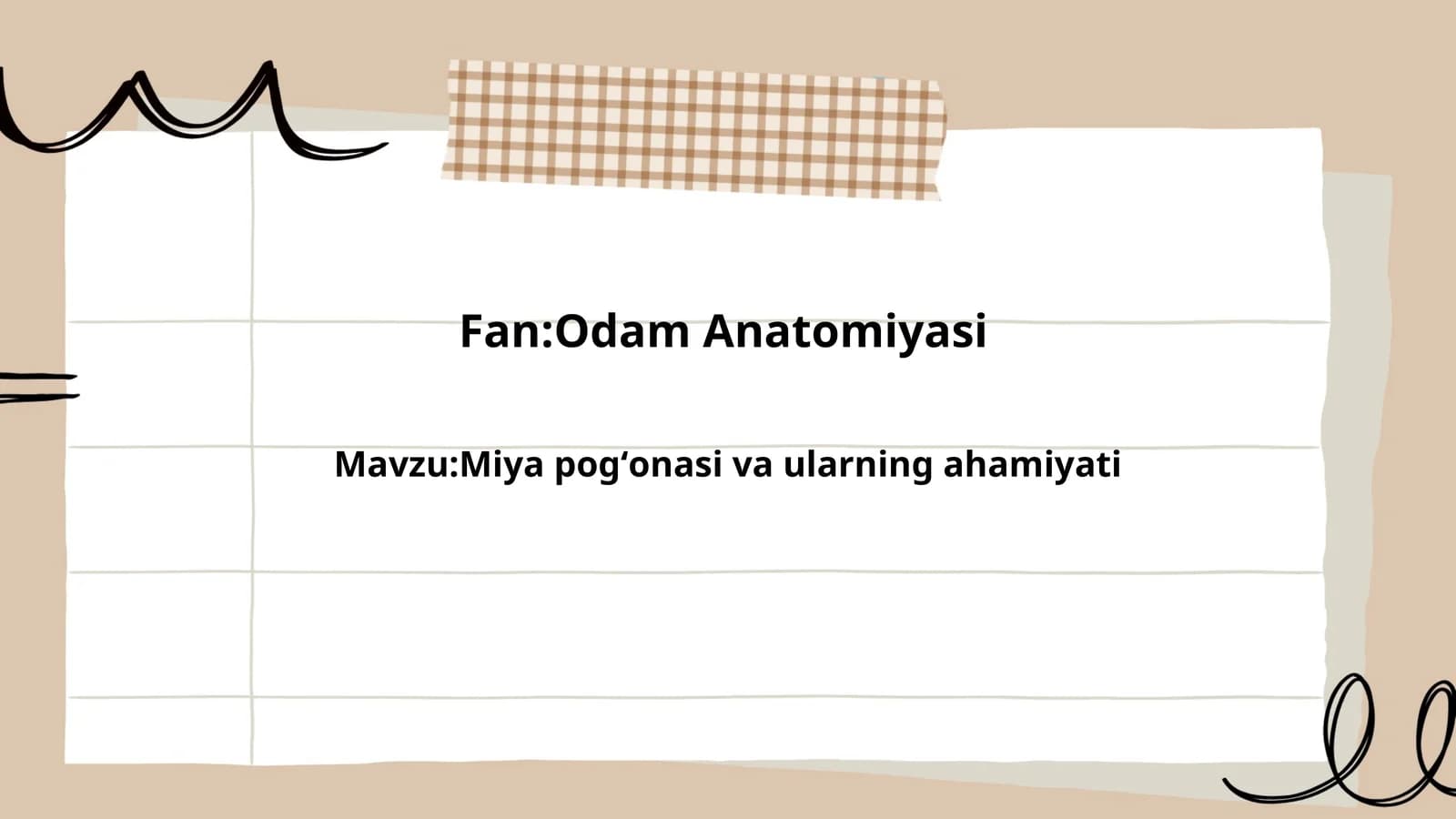 miya pogʻonasi va uning ahamiyati