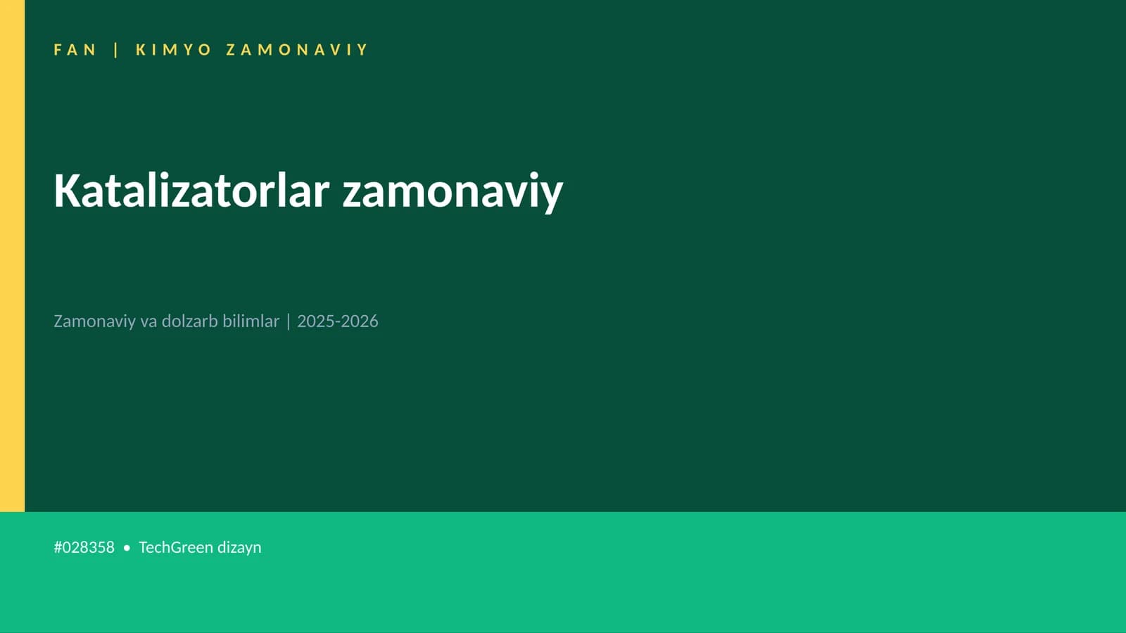 KIMYO ZAMONAVIY