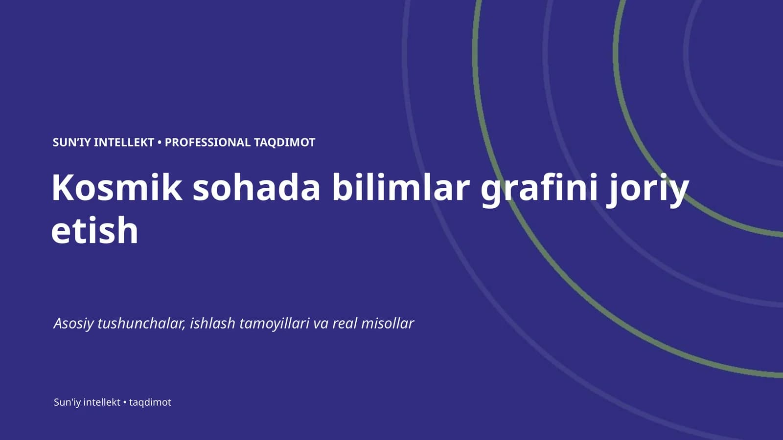 Sun'iy intellekt • Professional Taqdimot