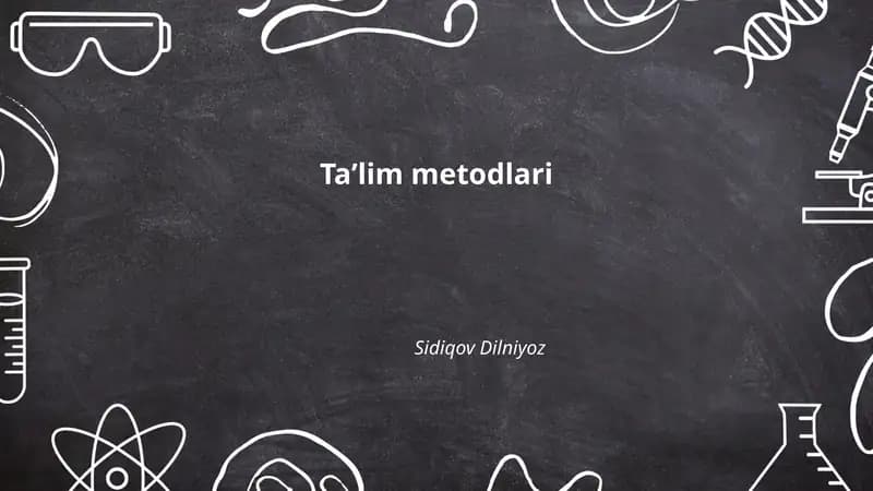 Taʼlim Metodlari