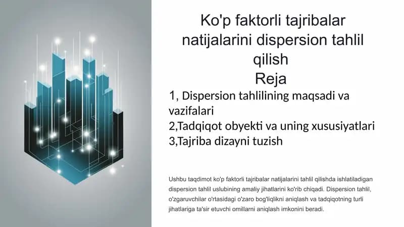 Dispersion tahlil