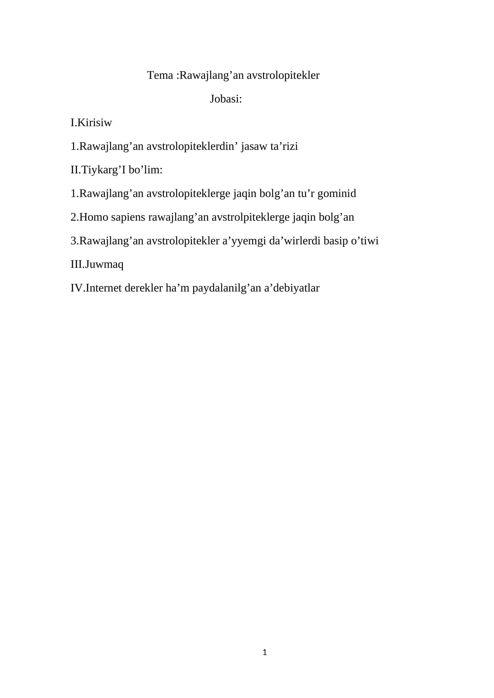 Rawajlang’an Avstrolopitekler