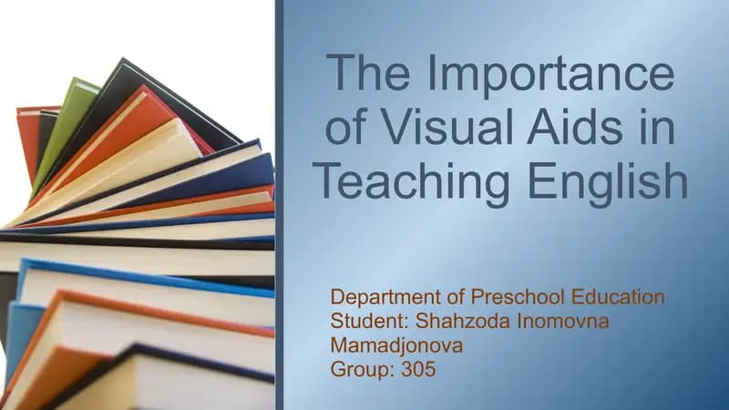 The Importance of Visual Aids in Teaching English