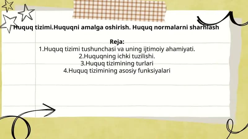 Huquq tizimi