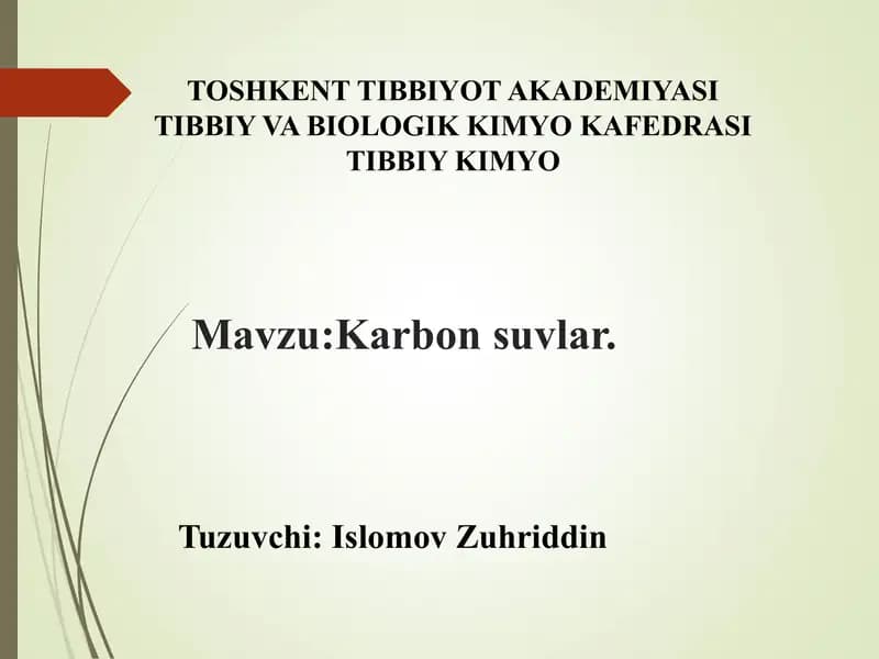 Karbon suvlar