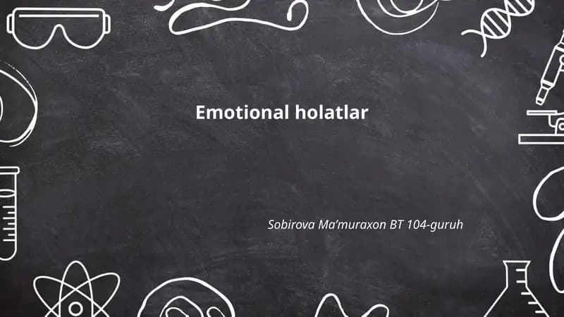 Emotional holatlar