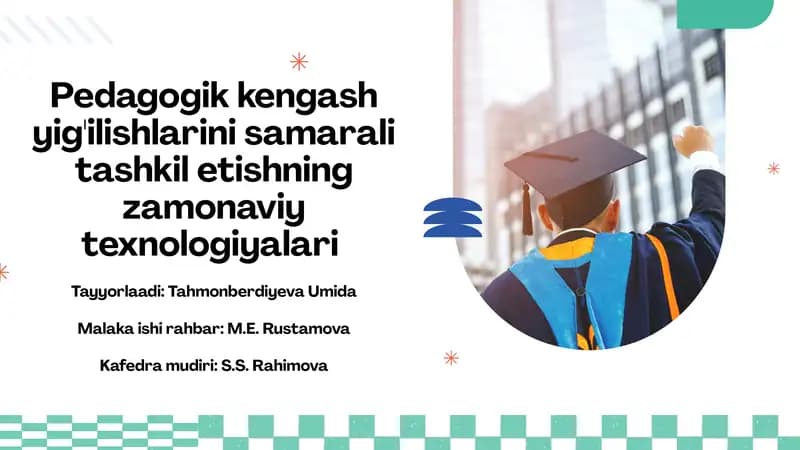 Pedagogik kengash yig'ilishlari