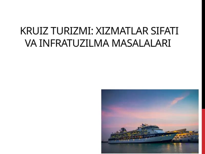 Kruizturizmi
