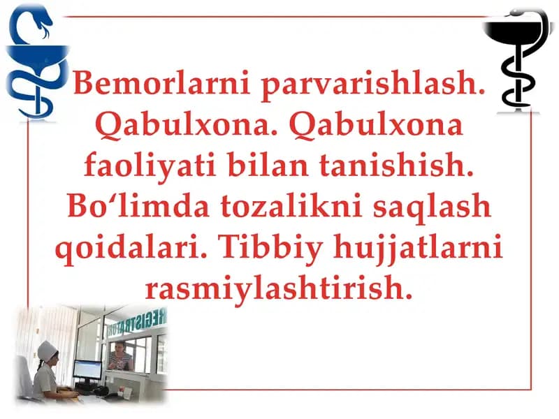 Bemorlarni parvarishlash