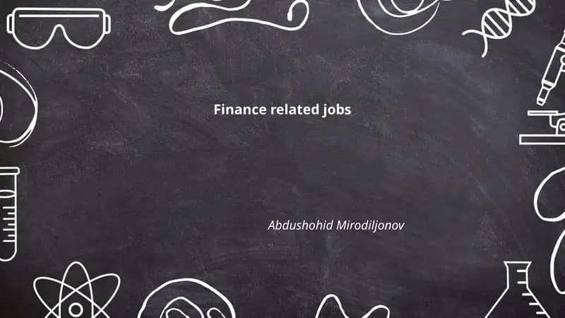 Financial Analyst