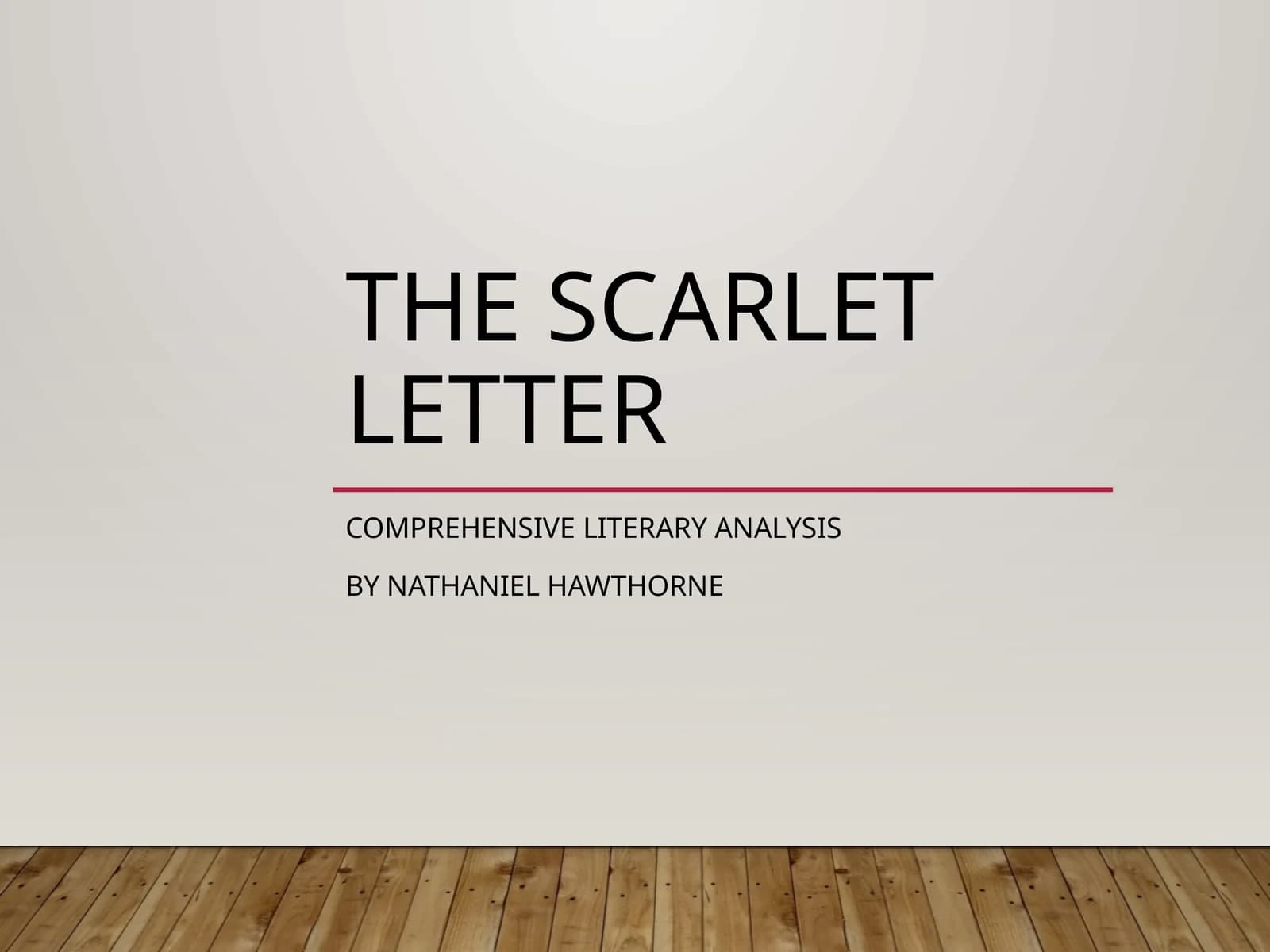 The Scarlet Letter