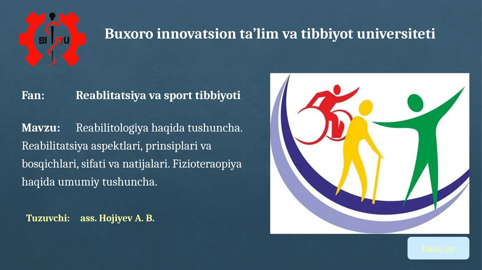 Reabilitologiya haqida tushuncha