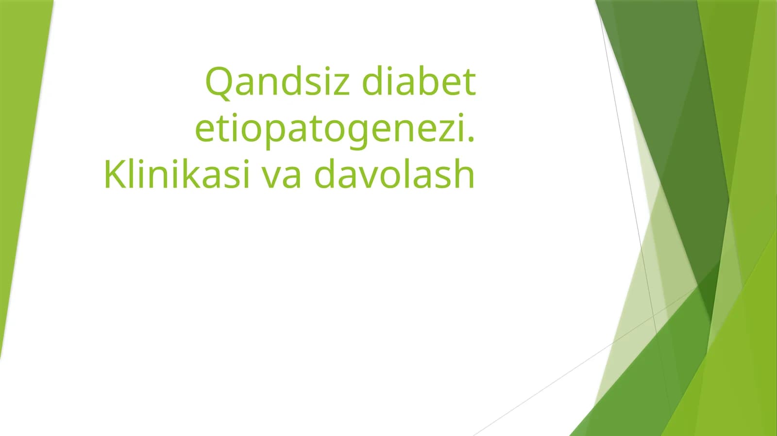 Qandsiz diabet