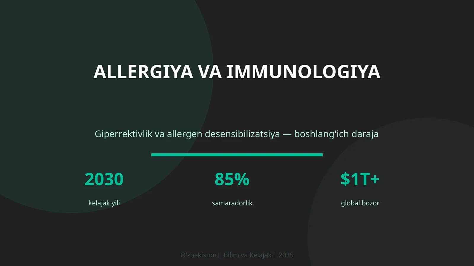 ALLERGIYA VA IMMUNOLOGIYA