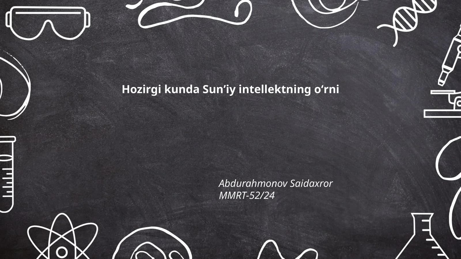 Sun'iy intellektning oʻrni