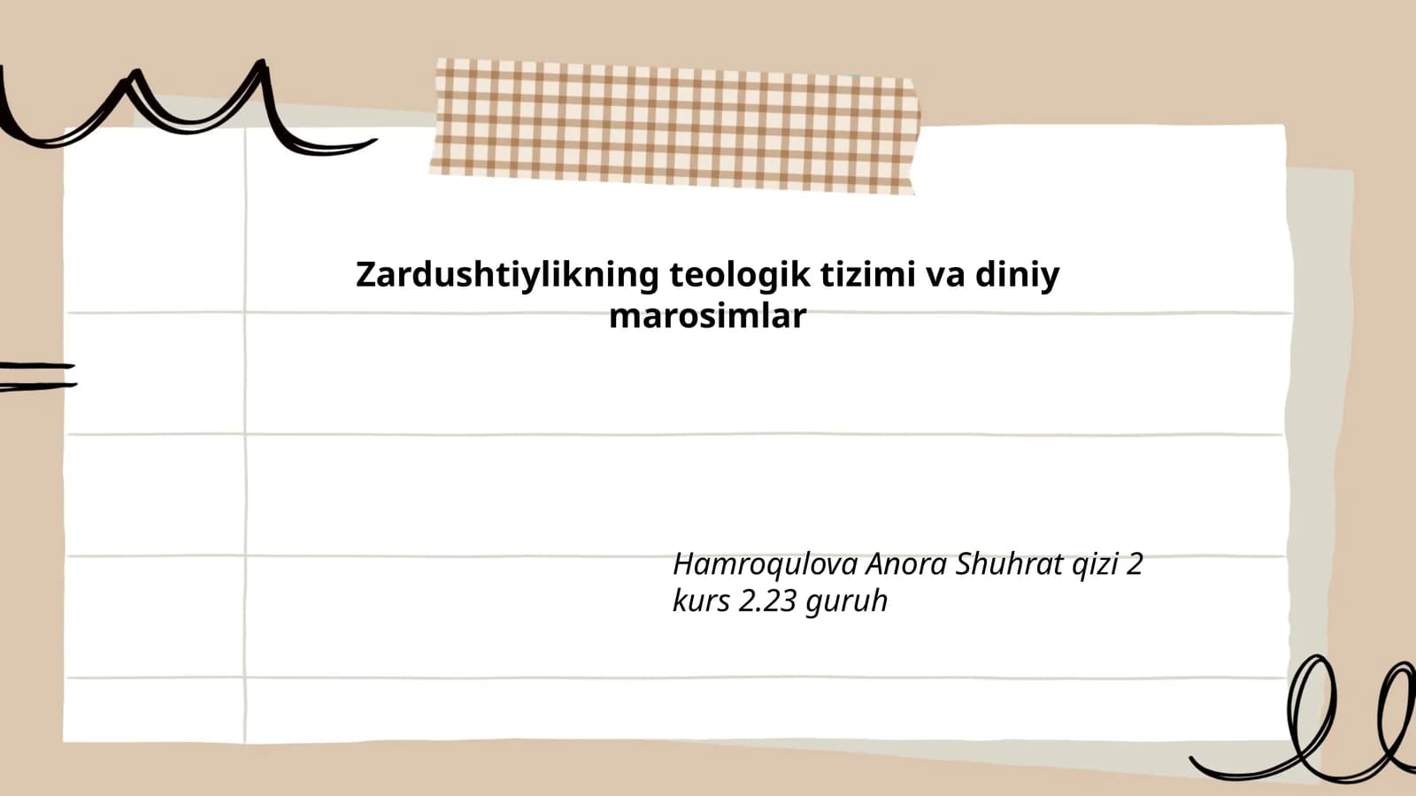 Zardushtiylikning teologik tizimi va diniy marosimlar