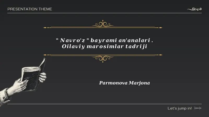 Navro'z bayramining oilaviy an'analar tarixi