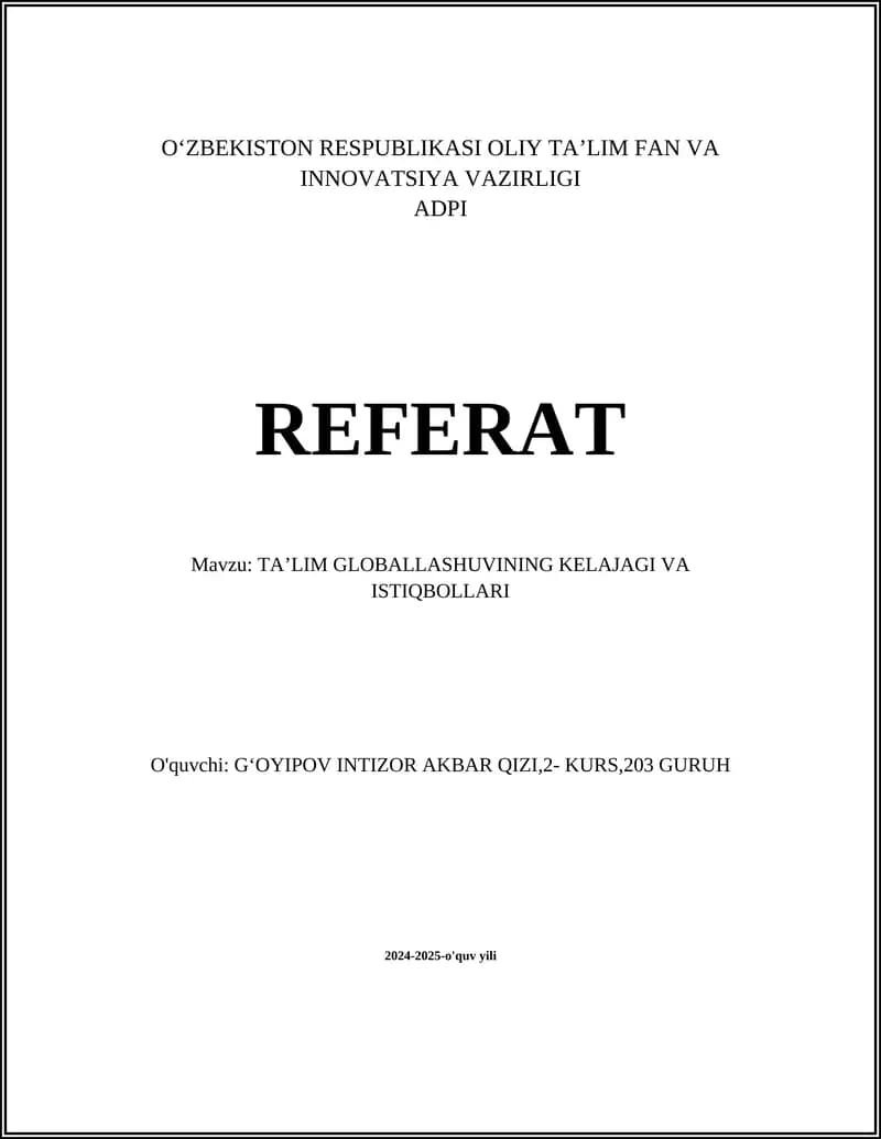 Ta'lim tizimini raqamlashtirish