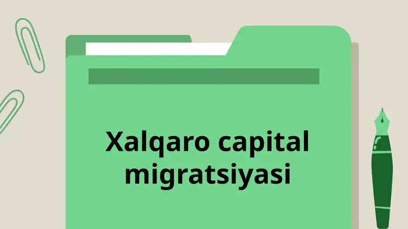 Xalqaro capital migratsiyasi