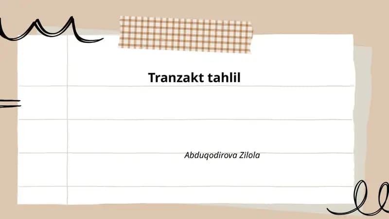 Tranzakt tahlil