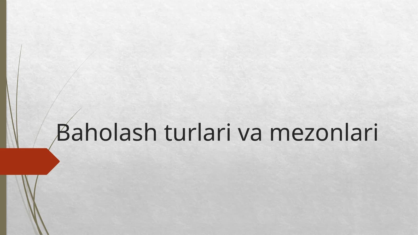 Bilimlarni tekshirish va baholash